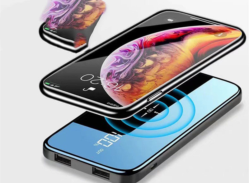 Phone case charger Qi wireless (Universal Standard) Power Bank Charger - 2A Quick Charge 10000mAh
