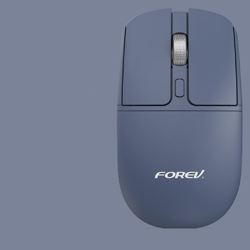 Wireless Charging Bluetooth Mouse Mute Portable Laptop Girl Bluetooth Charging Mouse in grey color.