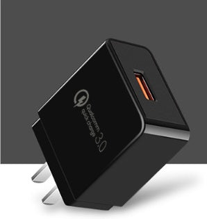 Fast charge charger QC3.0 5V 2A US socket travel charger for mobile phones.