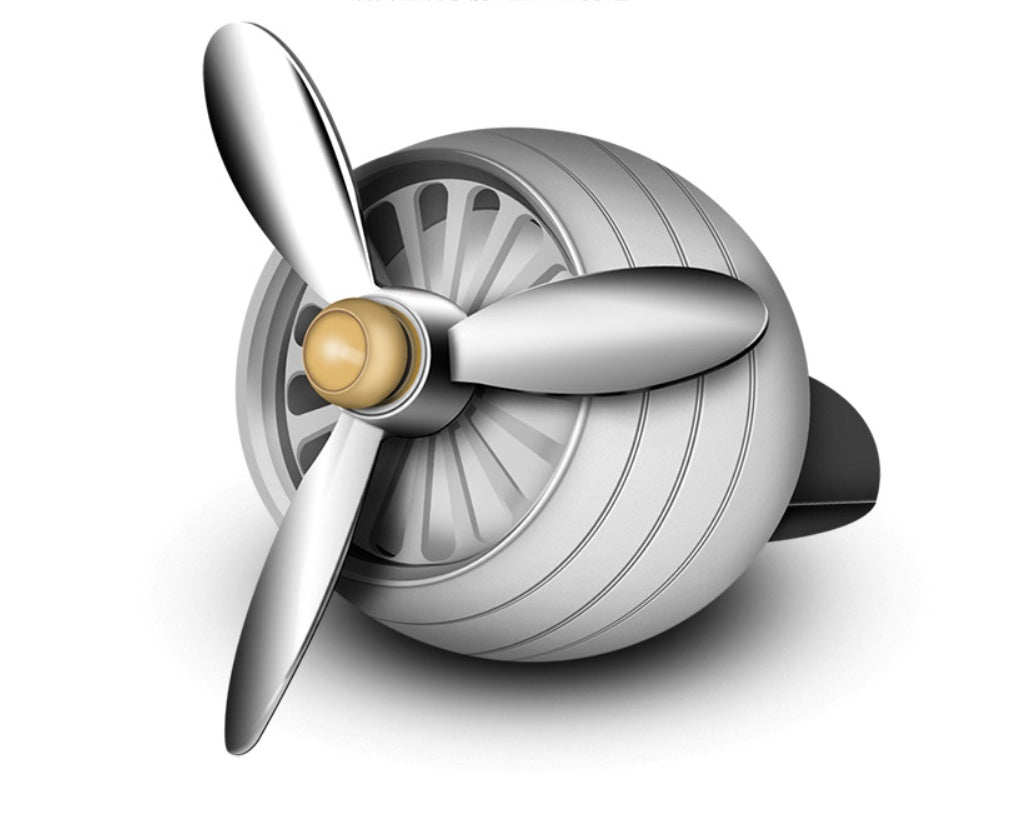 Car accessories car aromatherapy aluminum alloy propeller design for auto interior.