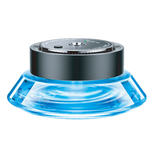 Smart Spray Car Mounted Fragrance Accessories in blue design showcasing its aromatic and deodorant function.