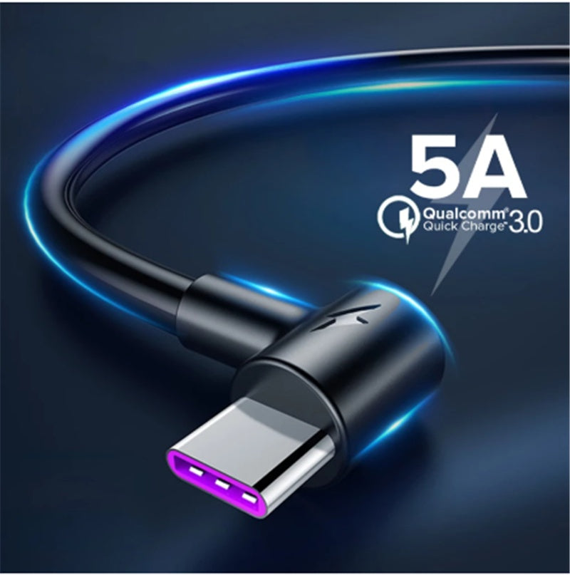 fast charging elbow cable - 5A Fast Charging for Phones