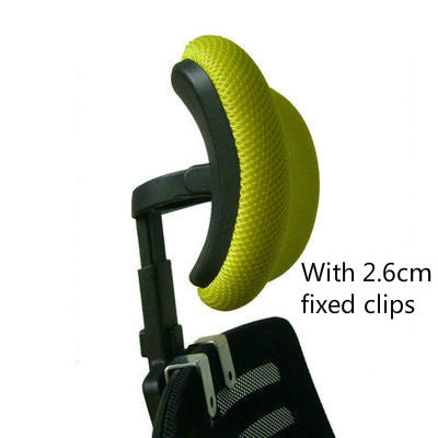 Computer Chair Office Chair Accessories Headrest with yellow 2.6cm fixed clips for added comfort.