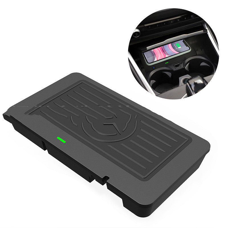 Bmw X5 X6 Special Car Wireless Charger Car Charger Fast Charge on a car's center console.