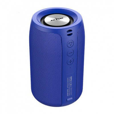S5 Wireless Bluetooth Speaker Mini Speaker Card Subwoofer Speaker in blue color with control buttons.