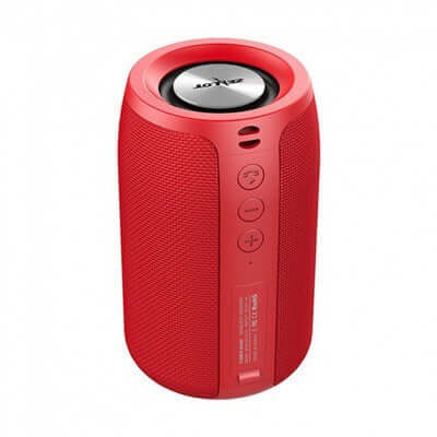 S5 Wireless Bluetooth Speaker Mini Speaker Card Subwoofer Speaker in red with control buttons.
