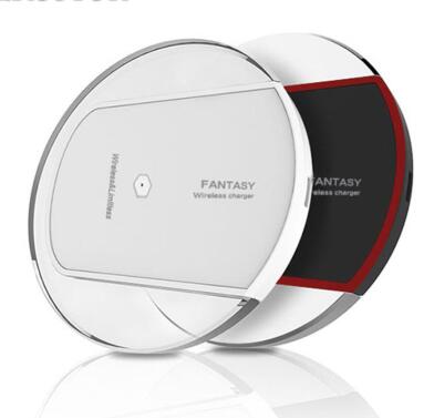 Wireless charger wireless receiver on a sleek surface, showcasing a modern design and functionality.
