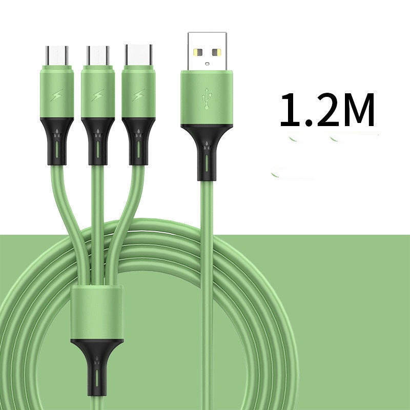Three-in-One Fast Charging Cable
