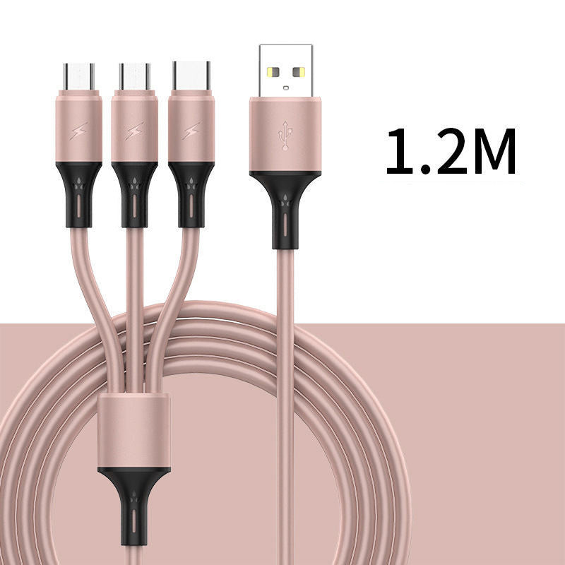 Three-in-One Fast Charging Cable