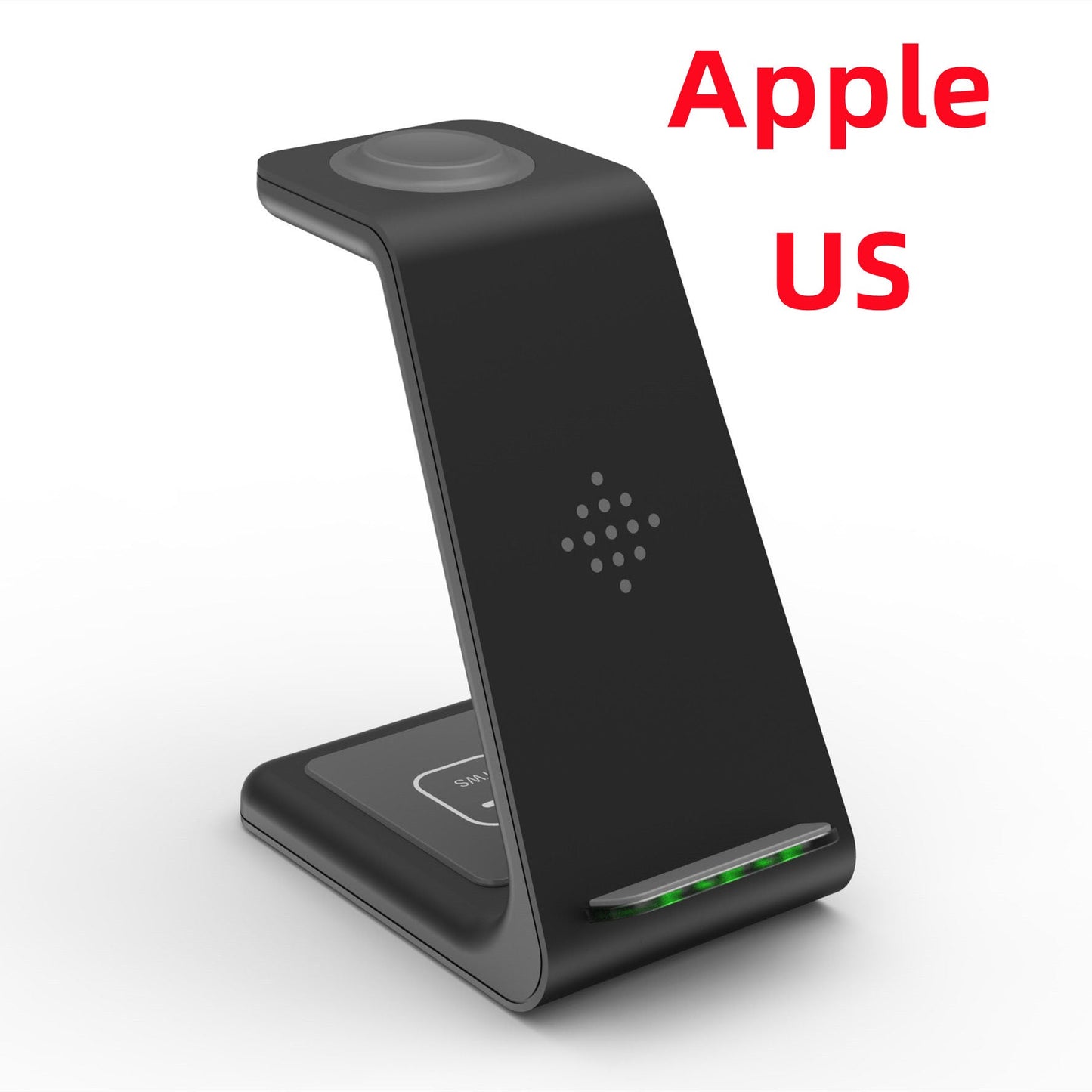 3 In 1 Fast Charging Station Wireless Charger Stand Wireless Quick Charge Dock For Phone Holder in black design