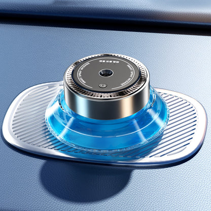Smart Spray Car Mounted Fragrance Accessories displayed on a car dashboard with blue liquid.