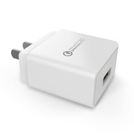 Fast charge charger, QC3.0 5V 2A US socket travel charger for mobile phones.