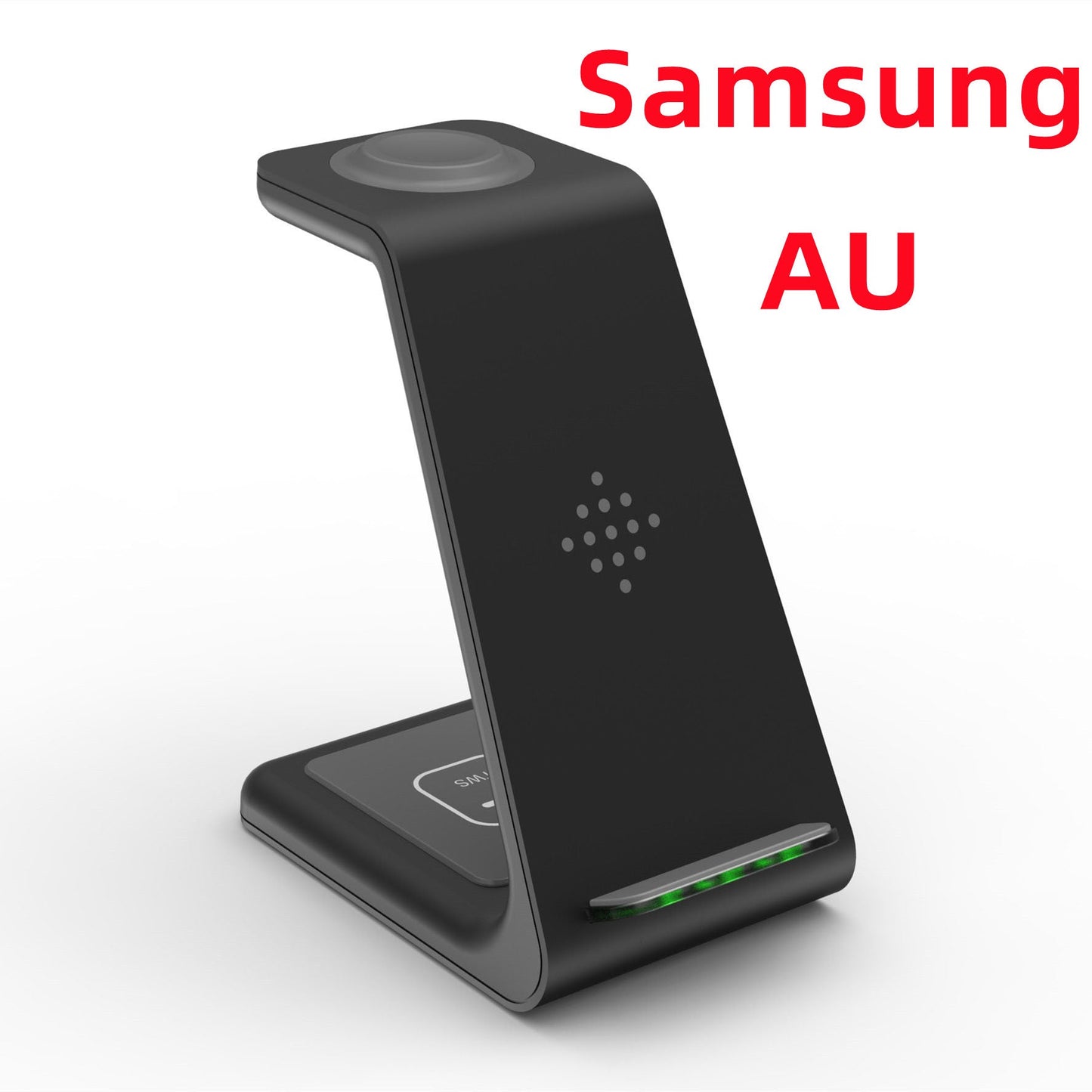 3 In 1 Fast Charging Station Wireless Charger Stand Wireless Quick Charge Dock For Phone Holder in black design