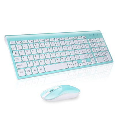 slim wireless keyboard and mouse combo
