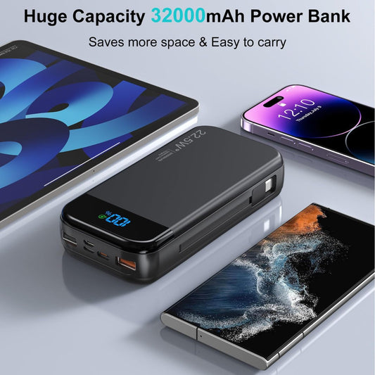 32000mAh Power Bank Fast Charge | Abekon