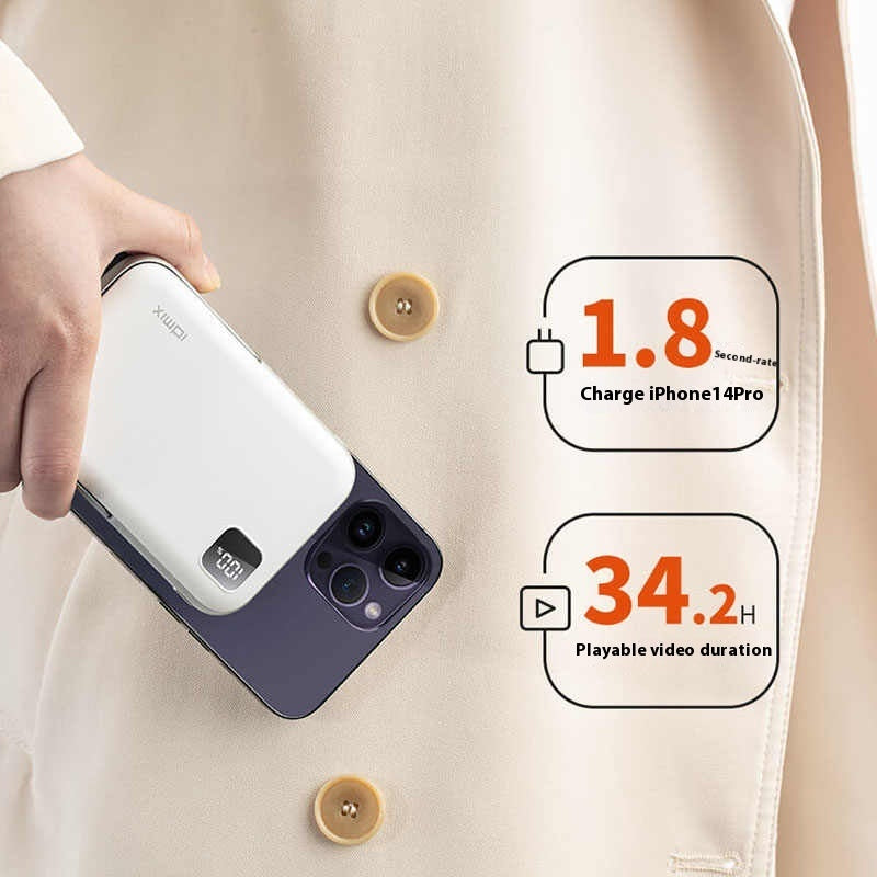 Portable Magnetic Wireless Power Bank - PD20W Fast Charge