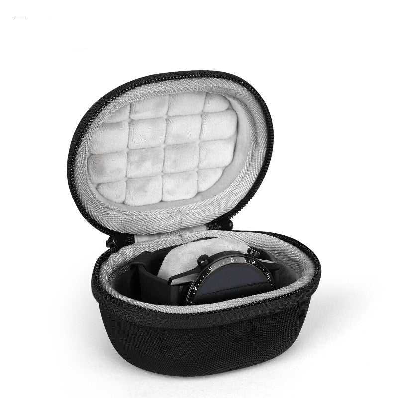 Compact smart sports watch storage bag with durable, water-resistant exterior and plush interior lining for protection and organization.