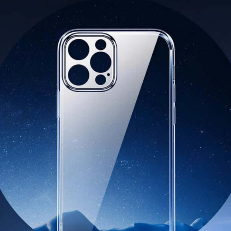 Customized acrylic couple phone cases designed for iPhone with clear design and durable material.