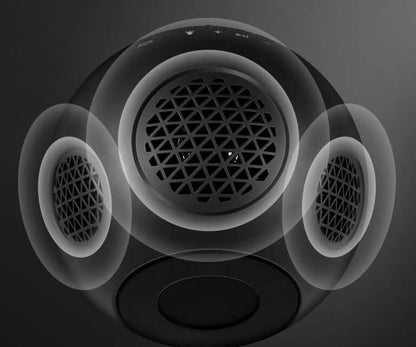 LED seven-color bluetooth speaker magic ball bluetooth speaker design with surrounding sound features.