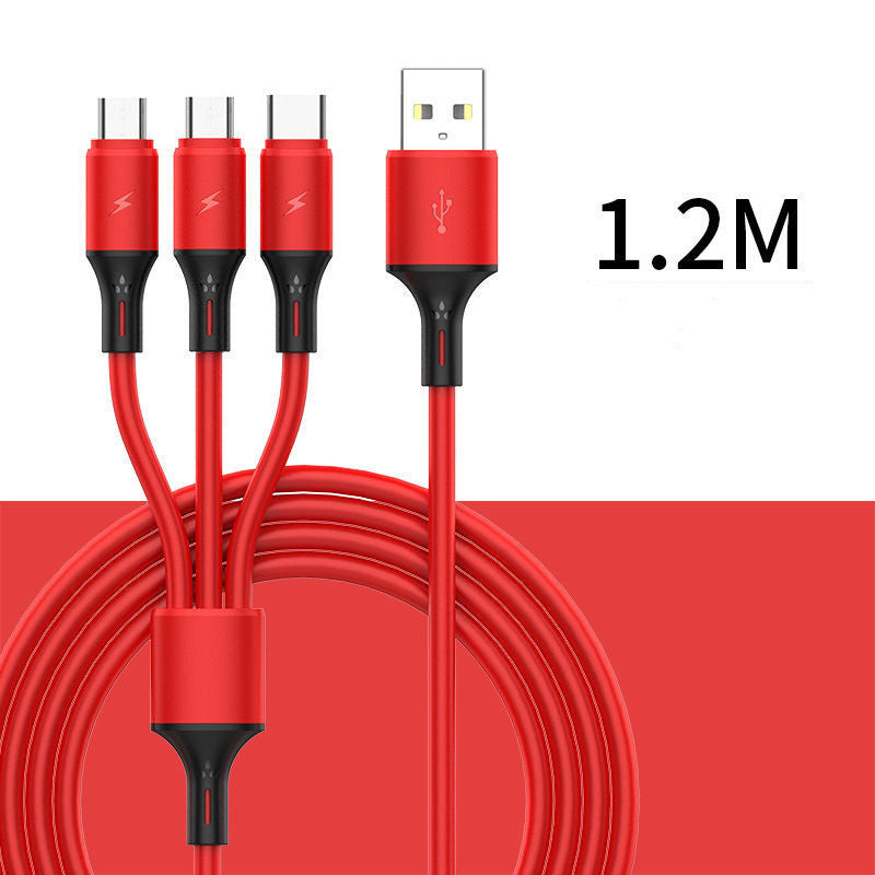 Three-in-One Fast Charging Cable