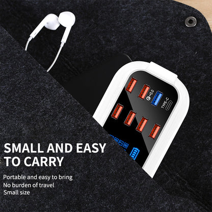 Fast charge multi-USB mobile phone, tablet charger - QC3.0 & Type-C