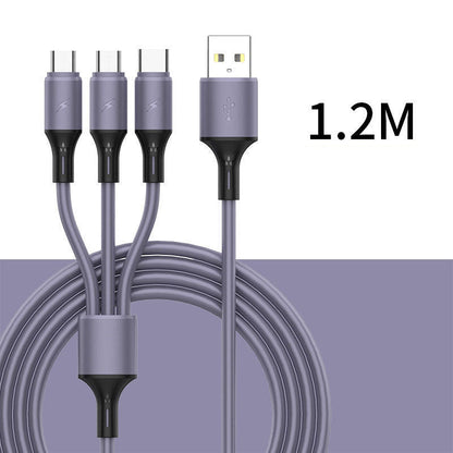 Three-in-One Fast Charging Cable