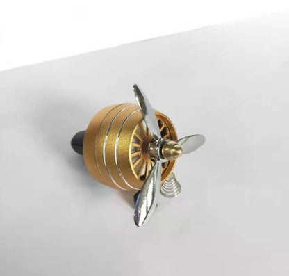 Car accessories car aromatherapy gold propeller design air freshener for vehicles.