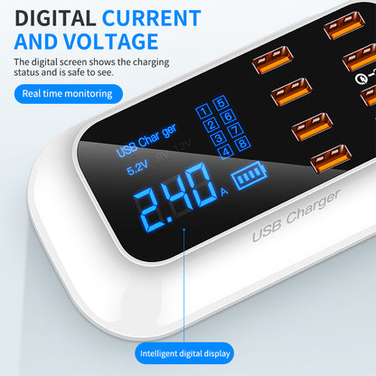 Fast charge multi-USB mobile phone, tablet charger - QC3.0 & Type-C