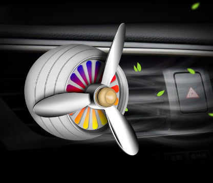 Car accessories car aromatherapy with colorful propeller design enhancing air freshening in vehicle.