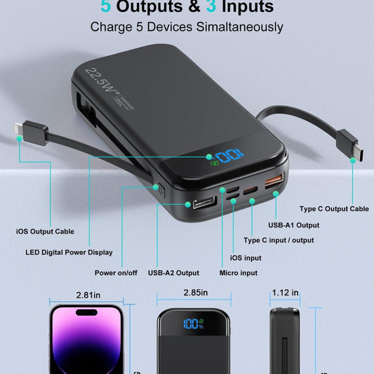 32000mAh Power Bank Fast Charge | Abekon