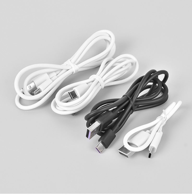 2A Mobile Phone Data Cable 2 Meters Suitable For Fast Charging Cable Charging Data Cable in white and black color options.