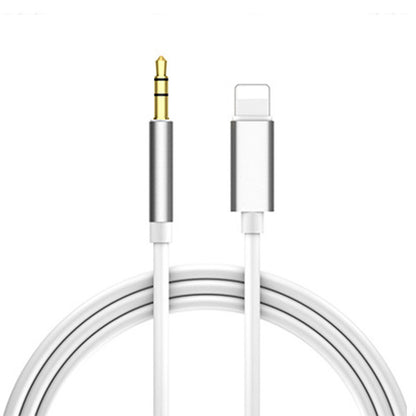 Cell Phone 3.5mm Mobile Phone Car Audio Cable with gold-plated connectors and white design.