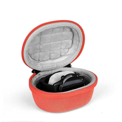 Compact smart sports watch storage bag with durable exterior and plush interior for protection and organization