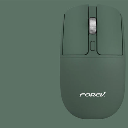 Wireless Charging Bluetooth Mouse Mute Portable Laptop Girl Bluetooth Charging Mouse in dark green color.