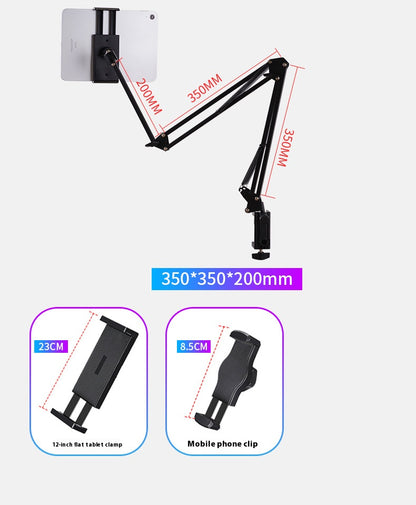 Desktop Lazy Bracket, Tablet Cantilever Support Frame for Live Streaming and Drama-watching, Foldable Metal Cantilever Bracket.
